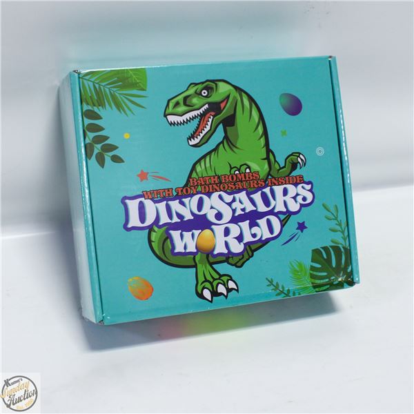 NEW 6 PC BATH BOMBS W/ DINOSAURS WORLD TOYS