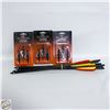 Image 1 : 6 CROSSBOW ARROWS & 9 NEW 3 BLADE HUNTING TIPS