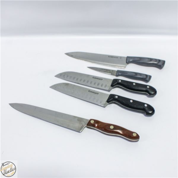 LOT OF KITCHEN KNIVES (CUCTCO, FIBERWARE,