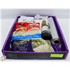 Image 1 : PURPLE FLAT WITH VARIOUS EPICURE MEAL MIXES,
