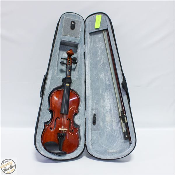 ESTATE FIDDLE WITH BOW & CASE-ESTATE