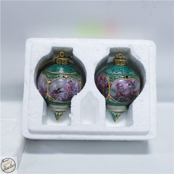 HUMMINGBIRD ORNAMENTS SET BRADFORD EXCHANGE