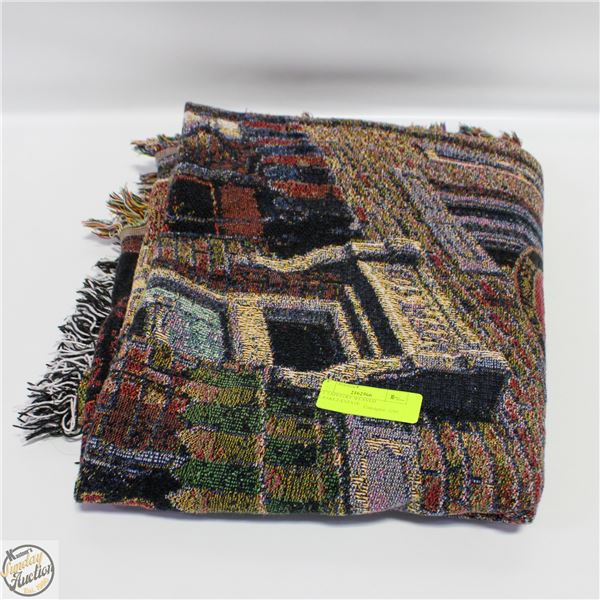 5FT TAPESTRY WEAVED BLANKET-ESTATE