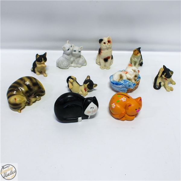 ESTATE FLAT OF DECORATIVE CATS ASSORTED