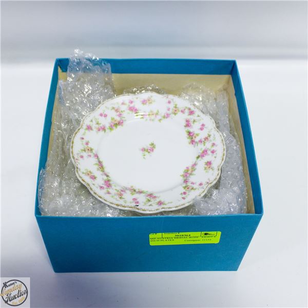 MZ AUSTRIA BRIDAL ROSE   EIGHT 6 INCH PLATES