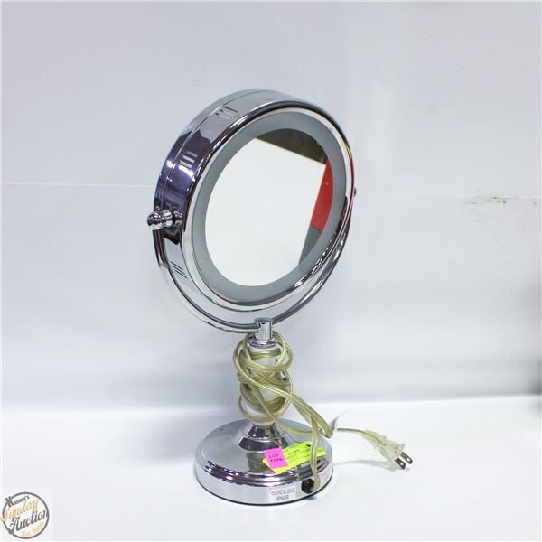 2-SIDED COSMETICS MIRROR 1 SIDE IS MAGNIFIED