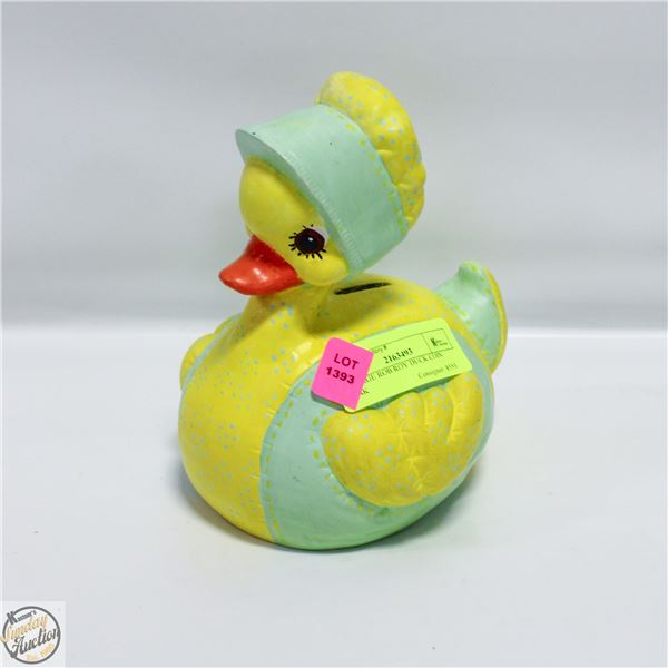 VINTAGE ROB ROY DUCK COIN BANK H-7.5"