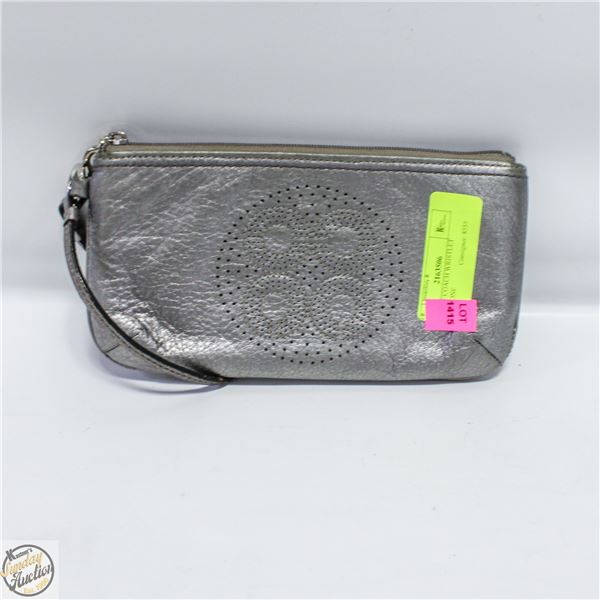 GENUINE COACH WRISTLET SILVERTONE
