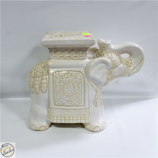 CERAMIC ELEPHANT PLANT STAND