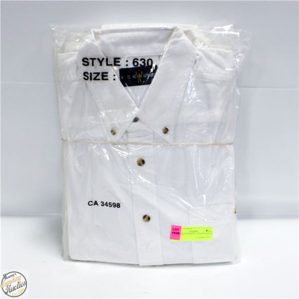 NEW MEN'S SHIRTS 3 WHITE SIZE XL