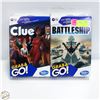 Image 1 : NEW HASBRO MINI GAMES 1CLUE 1BATTLESHIP