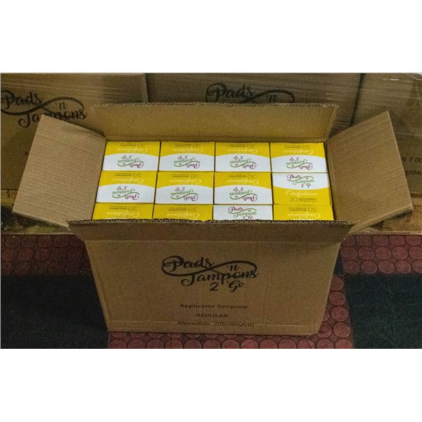 CASE WITH 24 BOXES OF 30 MINI TAMPONS REGULAR