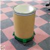 Image 1 : 30 GALLON FIBER DRUM WITH DOLLY, LID, LOCK RING