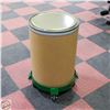 Image 1 : 30 GALLON FIBER DRUM WITH DOLLY, LID, LOCK RING