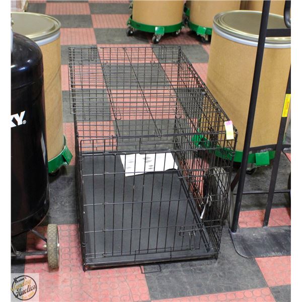 COLLAPSIBLE WIRE PET KENNEL FOR MED TO LARGE DOGS