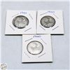 Image 1 : THREE CANADIAN QUARTERS 1940