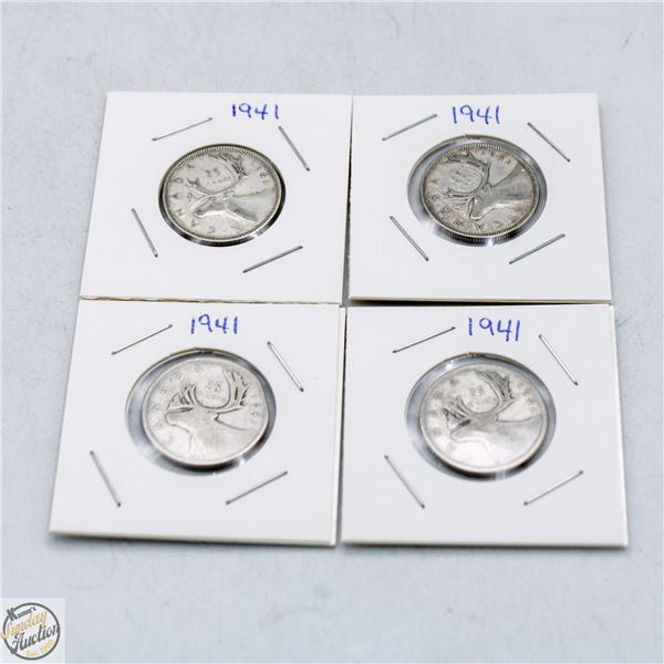 FOUR CANADIAN QUARTERS 1941