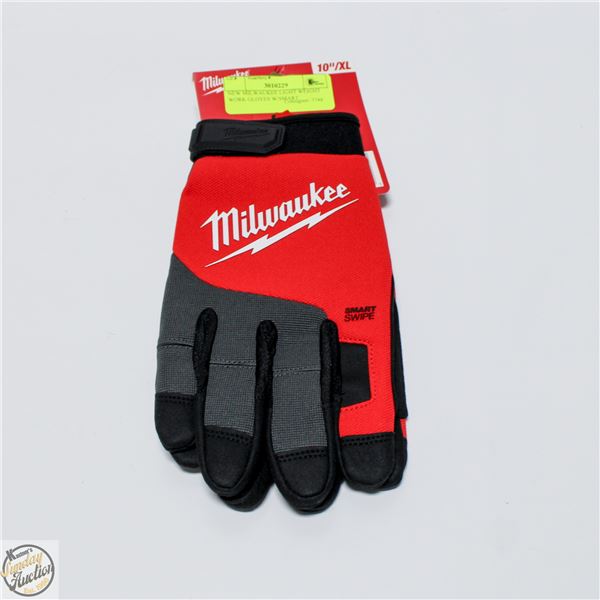 NEW MILWAUKEE LIGHT WEIGHT WORK GLOVES W/SMART