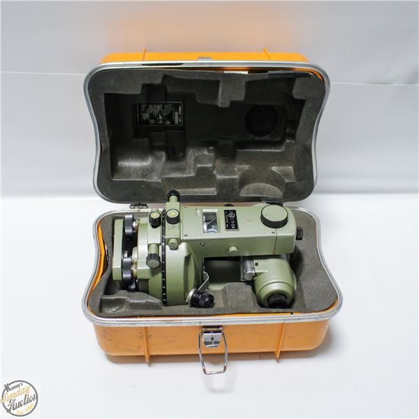 VINTAGE GEOTEC T-24 SURVEYING TRANSIT WITH