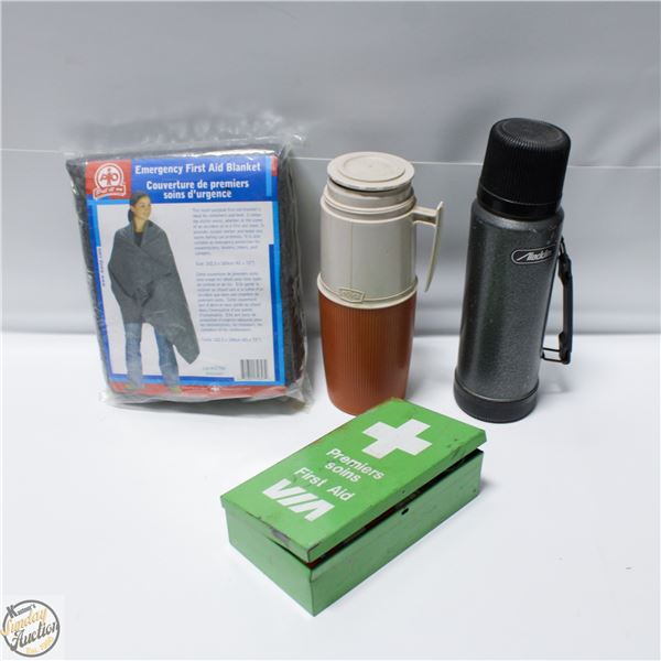 NEW EMERGENCY FIRST AID BLANKET + VINTAGE