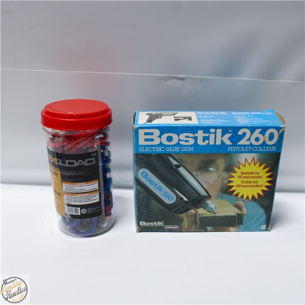 BOSTIK 260 HOT GLUE GUN IN BOX + CONTAINER