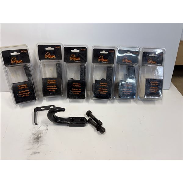 BRAND NEW LOT OF 6 TOW HOOKS 10000LB RATING