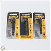 Image 1 : 3 PACKS OF DEWALT IMPACT SOCKET ADAPTOR SIZES 1/4,