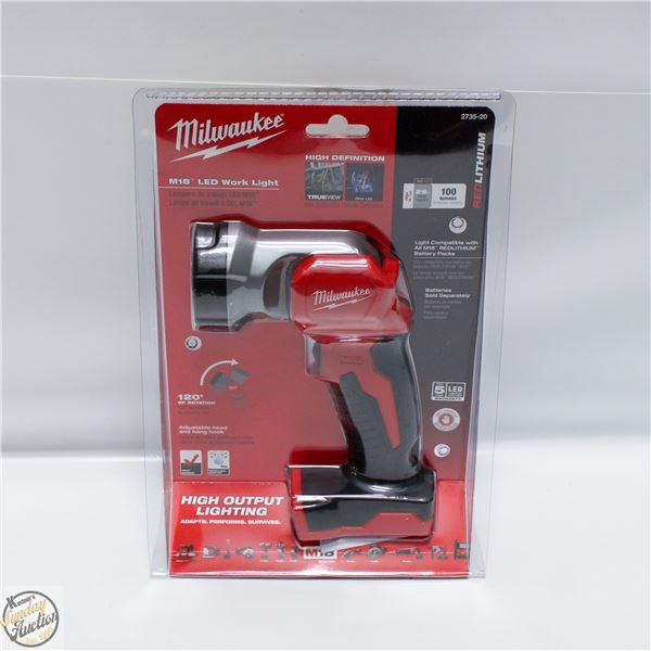 NEW MILWAUKEE M18 VOLT LED WORK LIGHT