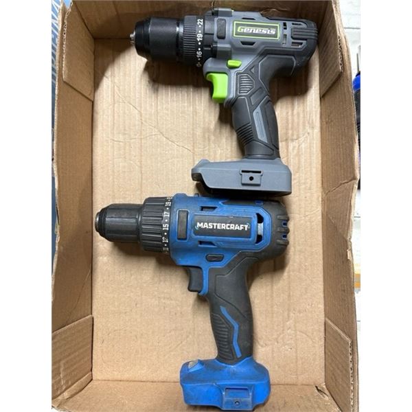 CORDLESS DRILLS - MASTERCRAFT AND GENESIS