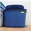 Image 1 : LOT OF RUBBERMAID BINS & LIDS
