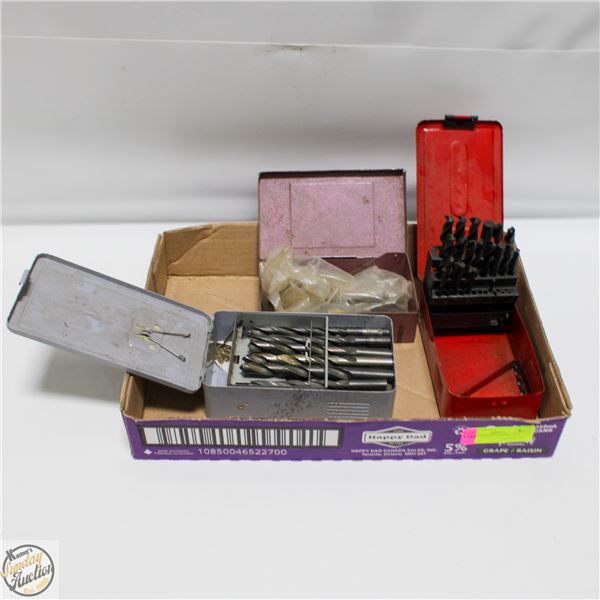 BOX WITH VAROUS DRILL BITS