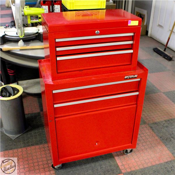 WATERLOO TOOL CABINET AND TOP CHEST TOOL BOX