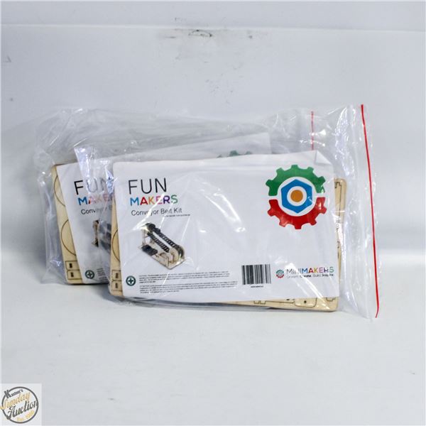 2 CONVEYOR BELT KITS W/MOTOR TOOLS BATTERY OPER.