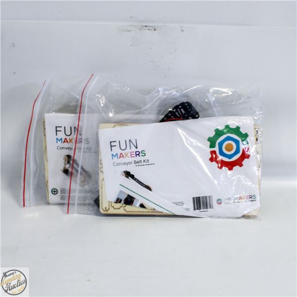 2 CONVEYOR BELT KITS W/MOTOR TOOLS BATTERY OPER.