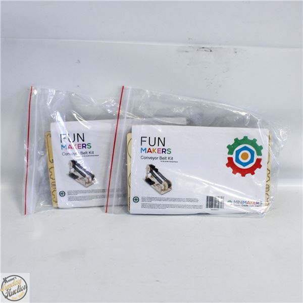 2 CONVEYOR BELT KITS W/MOTOR TOOLS BATTERY OPER.