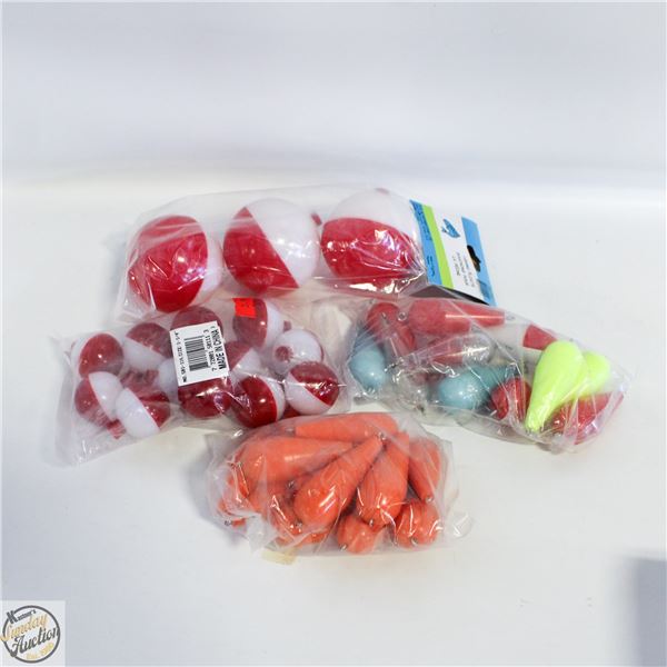 FLAT OF FISHING BOBBERS
