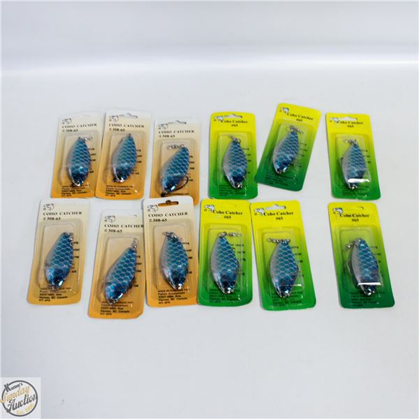 12 X COHO FISHING LURES