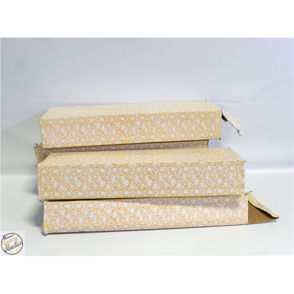 5 BOXES OF TEA LIGHTS, ROCKS, TRAYS + HOLDERS