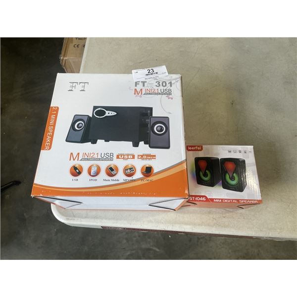 FT301 MINI 2.1 USB MULTIMEDIA SPEAKER AND YST-1046 MINI SPEAKER