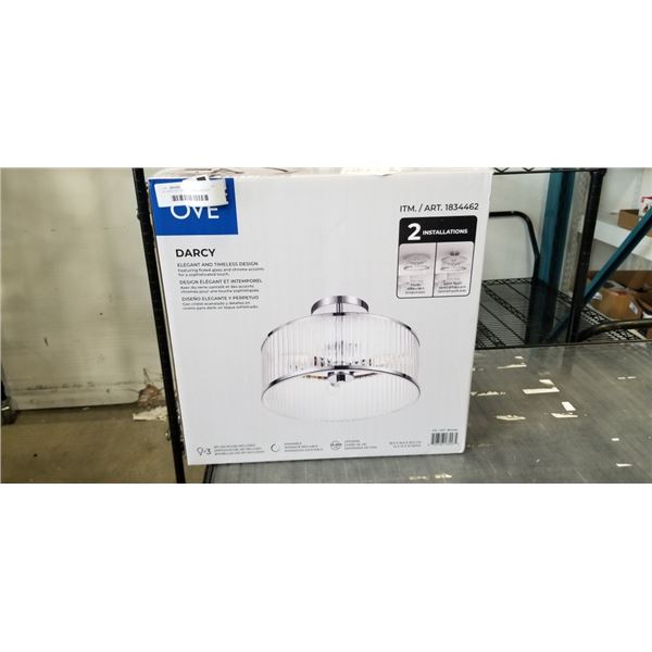 AS NEW OVE "DARCY" DIMABLE CEILING LIGHT