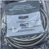 Image 2 : TWO SETS OF 6 FT BRAIDED WASHER INTAKE LINES AND TWO  STEAM DRYER HOSE KITS