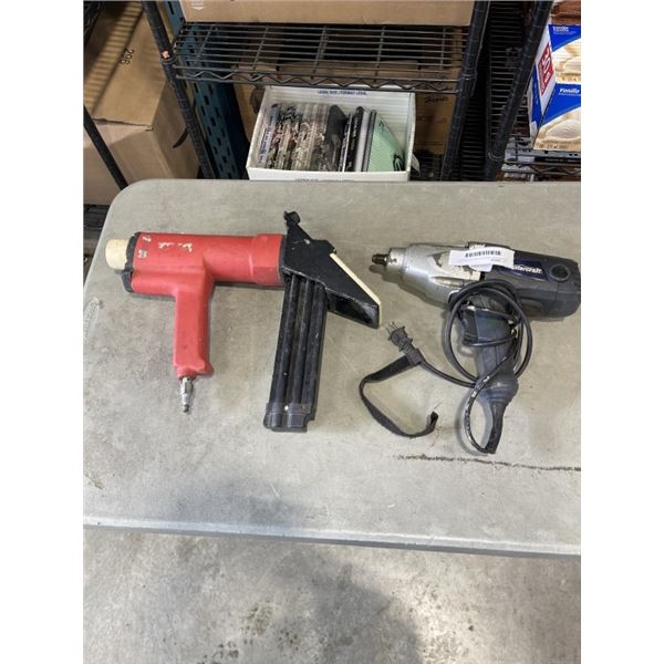 MASTERCRAFT ELECTRIC IMPACT WRENCH AND FLOORING NAILER