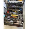 Image 1 : BLACK TOOL BOX FULL OF ASSORTED HAND TOOLS