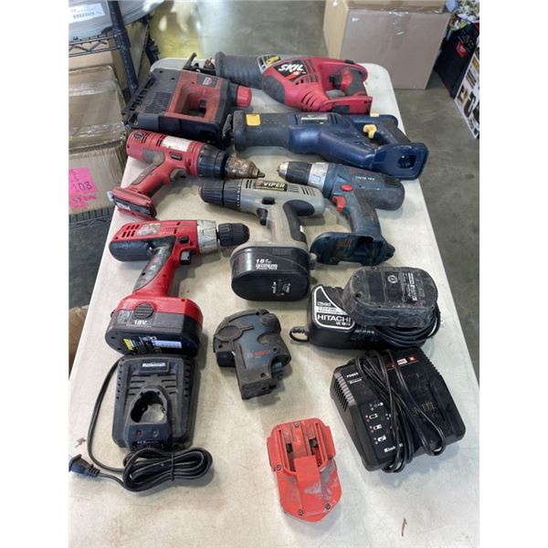 ASSORTED SKIL AND MASTERCRAFT POWER TOOLS