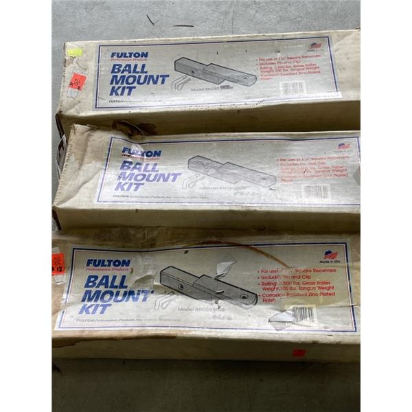 3 NEW FULTON BALL MOUNT HITCH