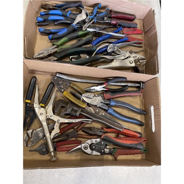 2 TRAYS OF HAND TOOLS AND WRENCHES