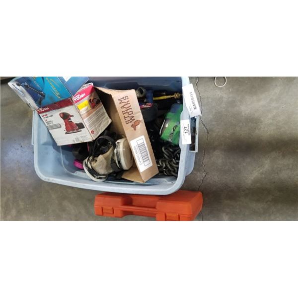 TOTE OF RESPAIRTORS AND SHOP EQUIMENT