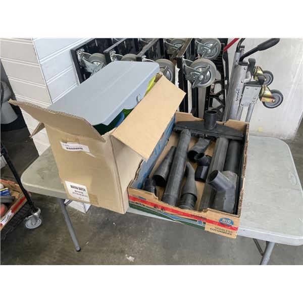 NEW MARINA BARON 24 LITRE UNDER CABINET BIN AND ASSORTED SHOP VAC ACCESORIES