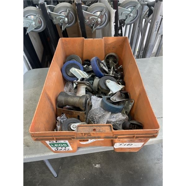TOTE OF HEAVY DUTY CASTORS