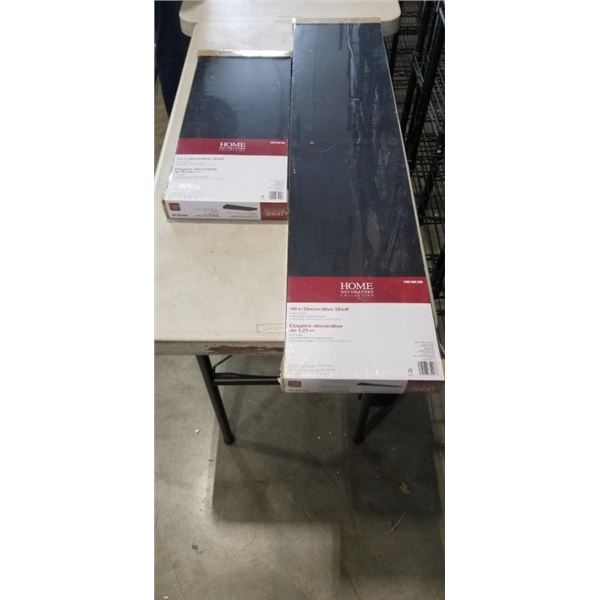 TWO NEW FLOATING SHELVES, 24 AND 48 INCH